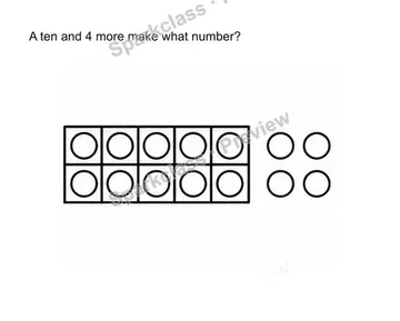 Compose 11-19 as ten and some ones — Kindergarten problem preview