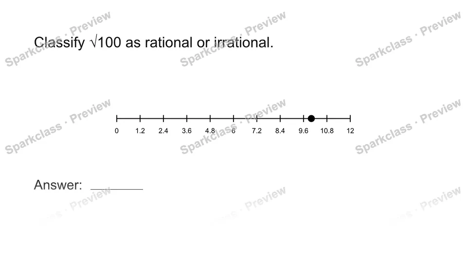 Classify rational and irrational numbers — page 1