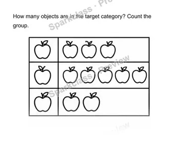 Count objects in categories — Kindergarten problem preview