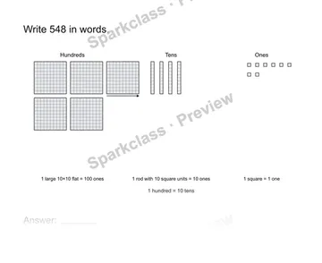 Read a three-digit number — Grade 2 problem preview