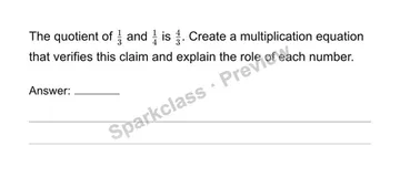 Connect division with missing factors — Grade 6 problem preview