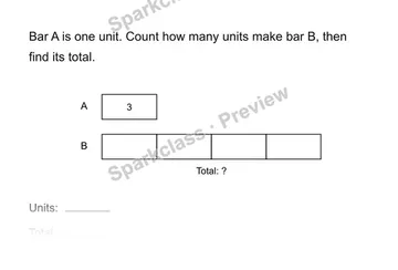 Count equal units — Grade 4 problem preview