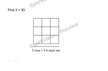 Multiply by a multiple of ten — Grade 3 problem preview