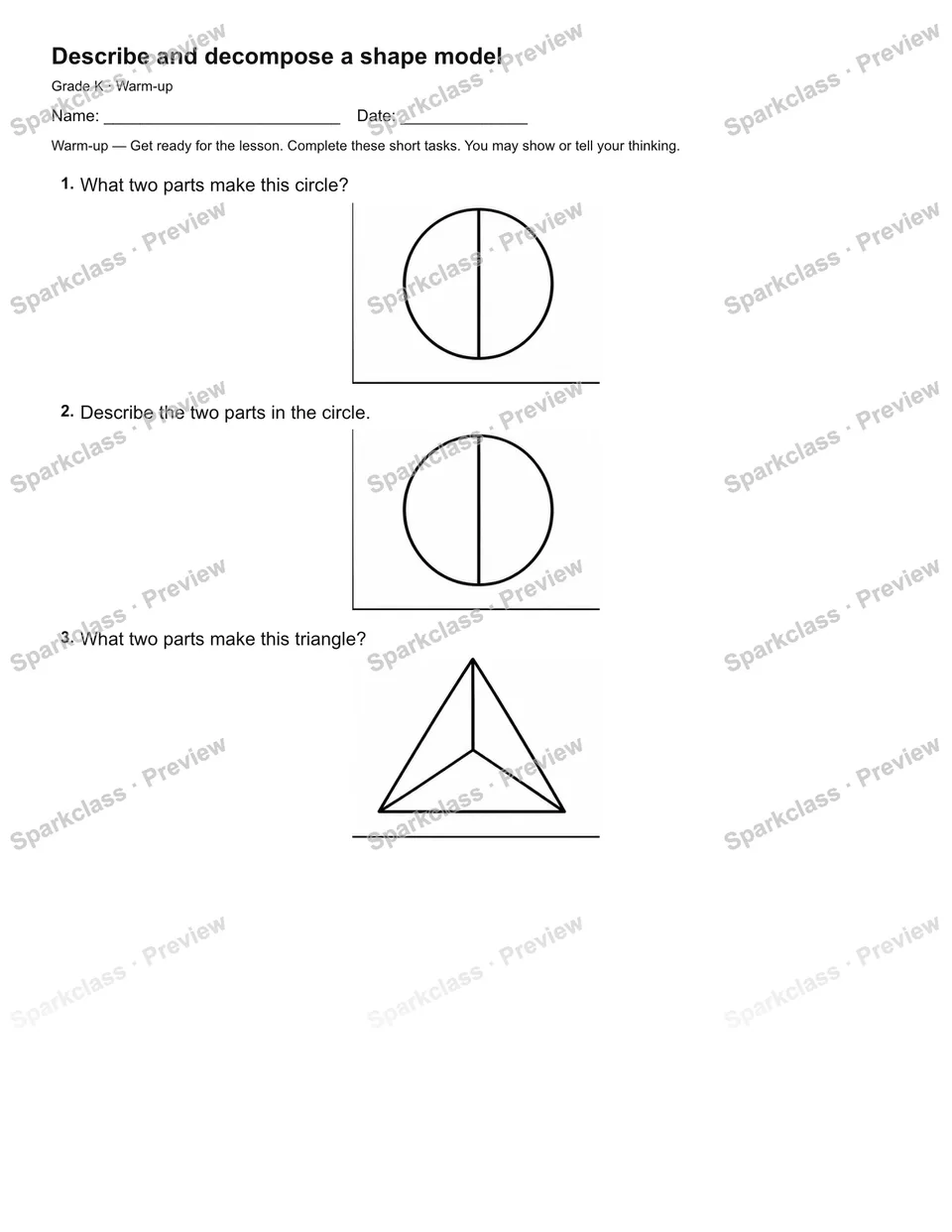 Describe and decompose a shape model — Warm-up — page 2