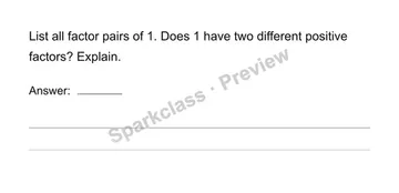 Find all factor pairs — Grade 4 problem preview