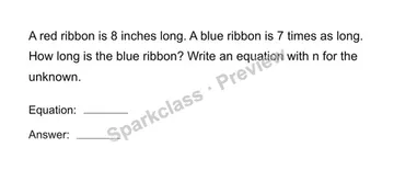 Solve a comparison — Grade 4 problem preview