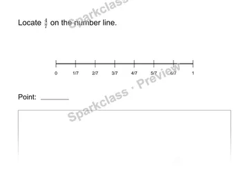 Locate a fraction — Grade 3 problem preview