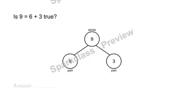 Compare both sides — Grade 1 problem preview