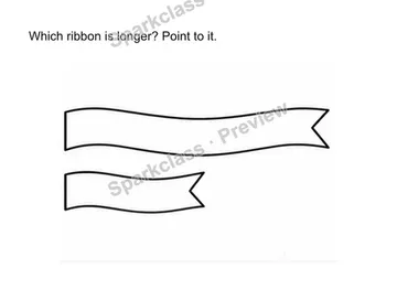 Compare length and height directly — Kindergarten problem preview
