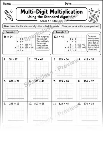 Decimal Operations — Grade 5 worksheet preview