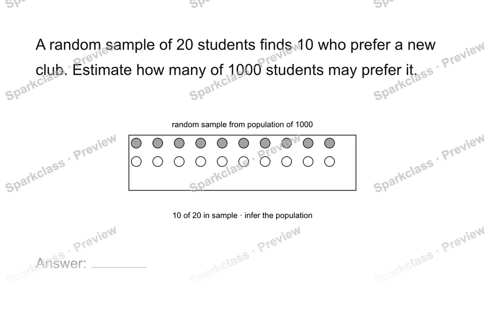 Use a sample to infer a population — page 1