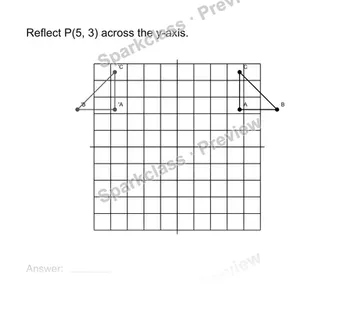 Reflect points — Grade 8 problem preview