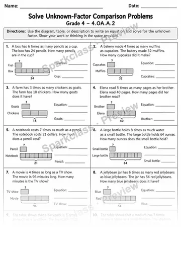 4.OA.A.2 · 2 Multiplicative Comparison Variant 02 — Grade 4 worksheet preview