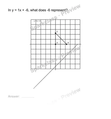 Interpret an intercept — Grade 8 problem preview