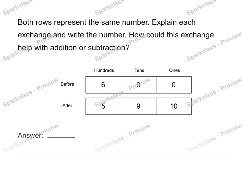 Explain a regrouping — page 1
