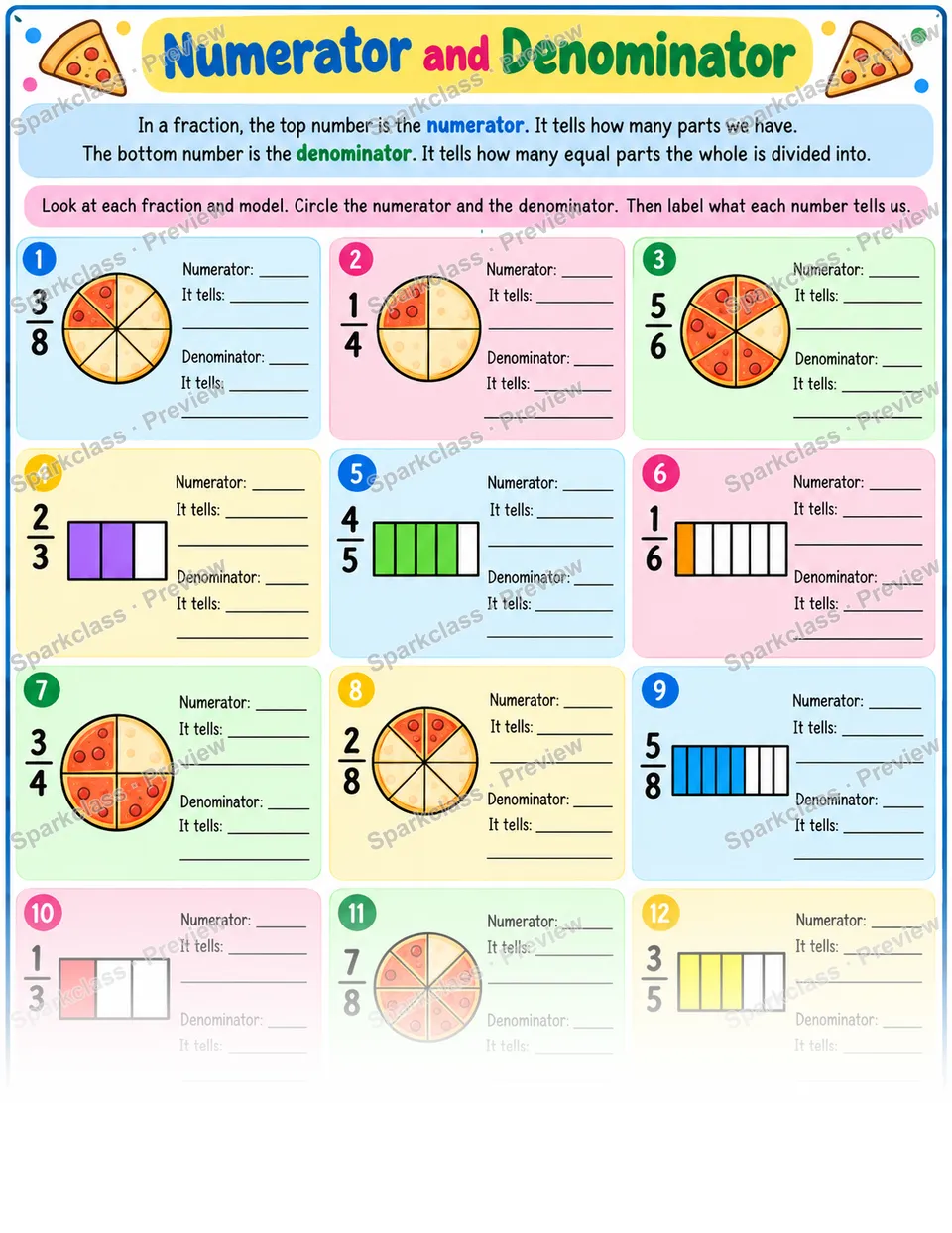 Numerator Denominator — page 1