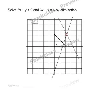 Solve a system by elimination — Grade 8 problem preview