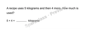 Solve a measurement story — Grade 3 problem preview
