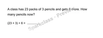 Solve a two-step story — Grade 3 problem preview