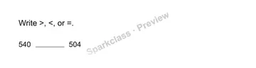 Compare numbers — Grade 4 problem preview