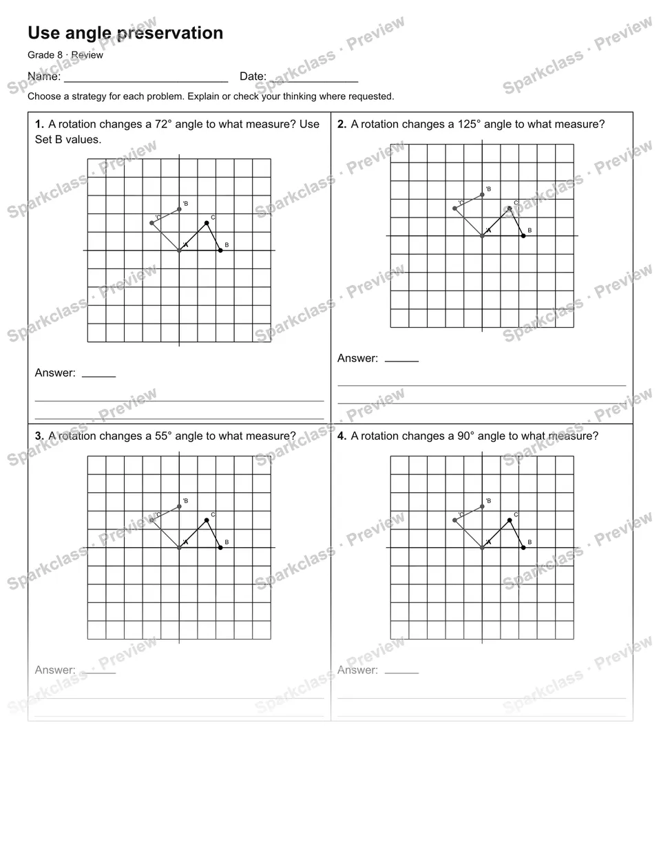 Use angle preservation — Review — page 1