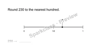 Round to the nearest hundred — Grade 3 problem preview