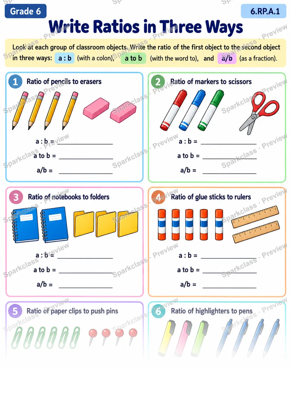 Ratio Notation — page 1