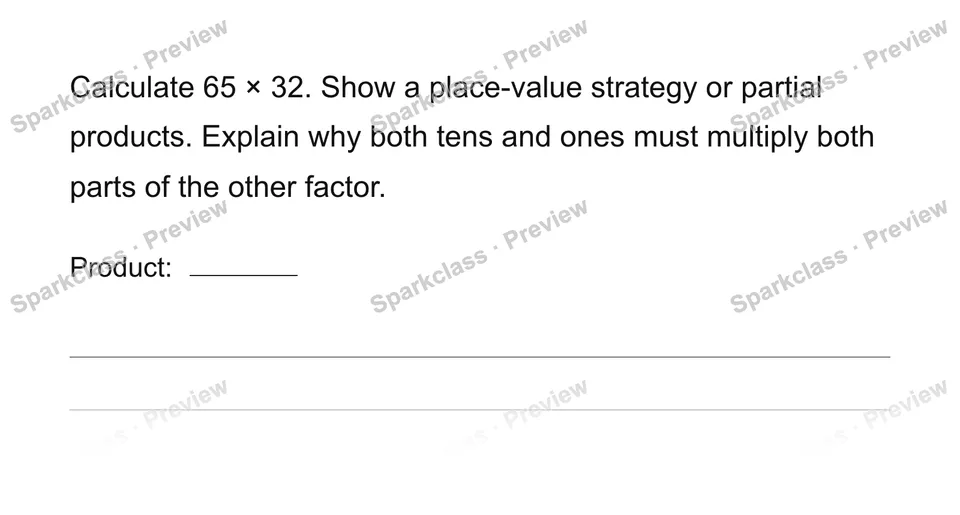 Multiply two two-digit numbers — page 1