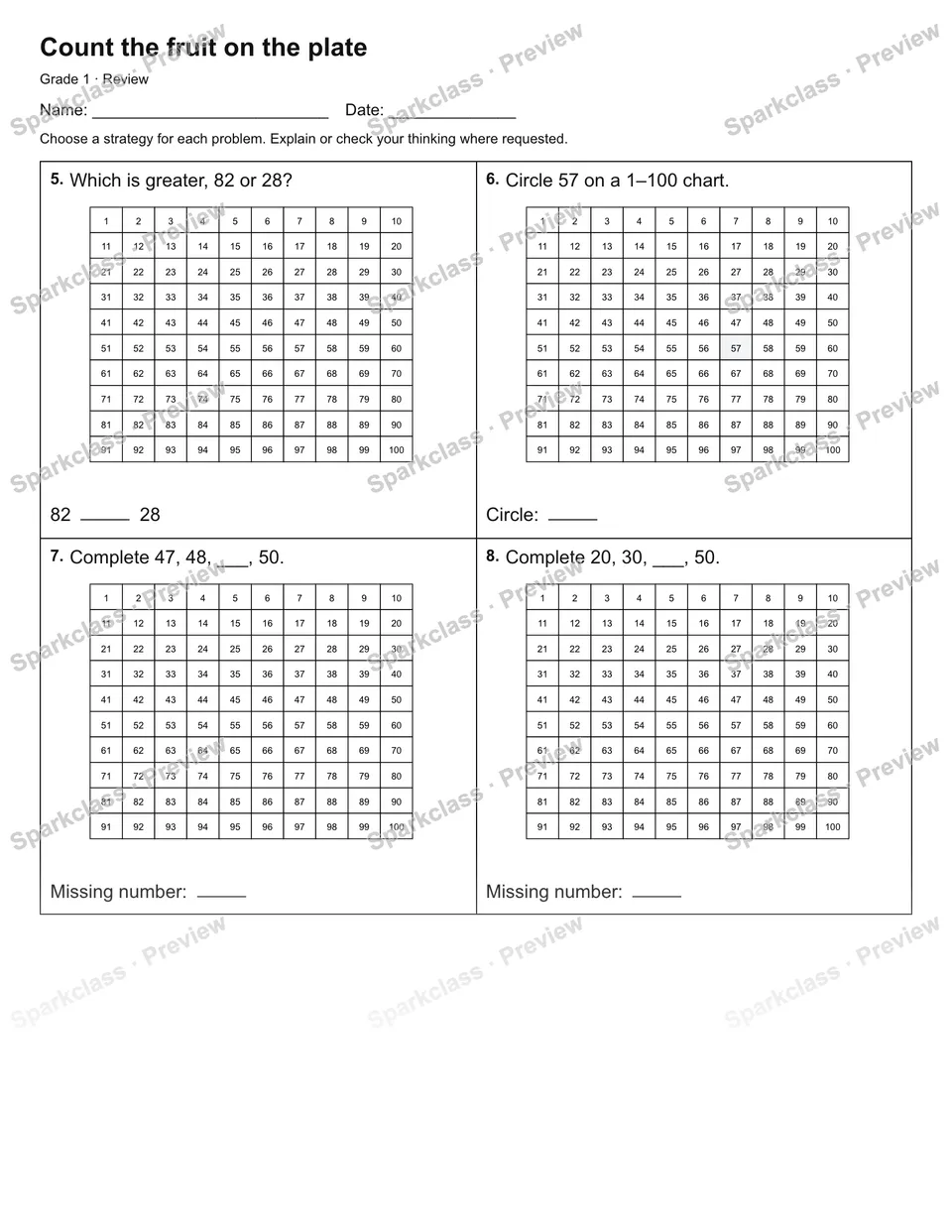 Count the fruit on the plate — Review — page 2