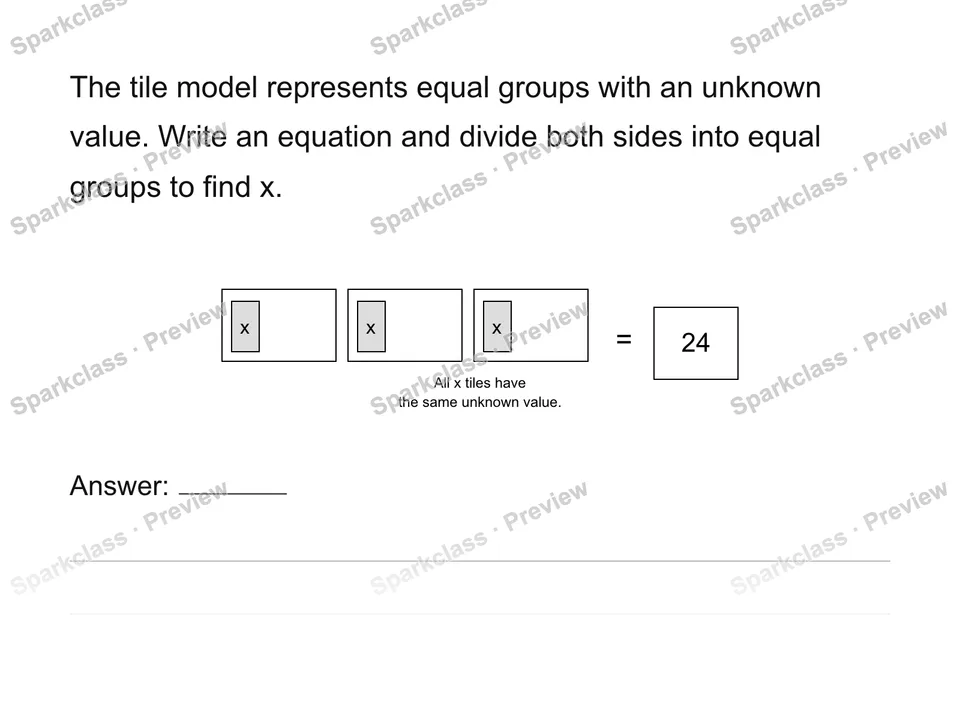 Solve multiplicative one-step equations — page 1