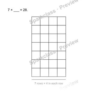 Find the unknown factor — Grade 3 problem preview