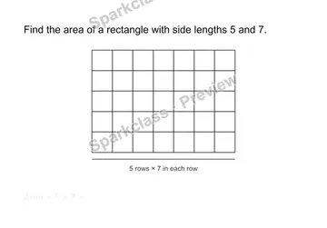 Use the area formula — Grade 3 problem preview