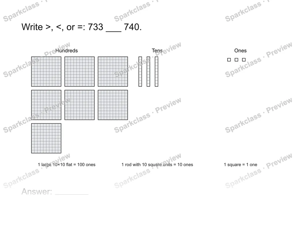 Compare numbers — page 1