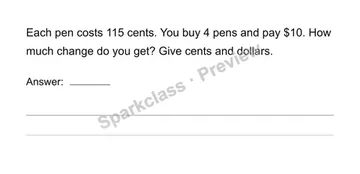 Solve measurement word problems — Grade 4 problem preview