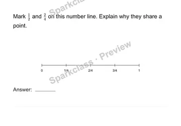 Locate equivalent fractions — Grade 4 problem preview