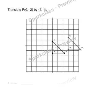 Translate points — Grade 8 problem preview
