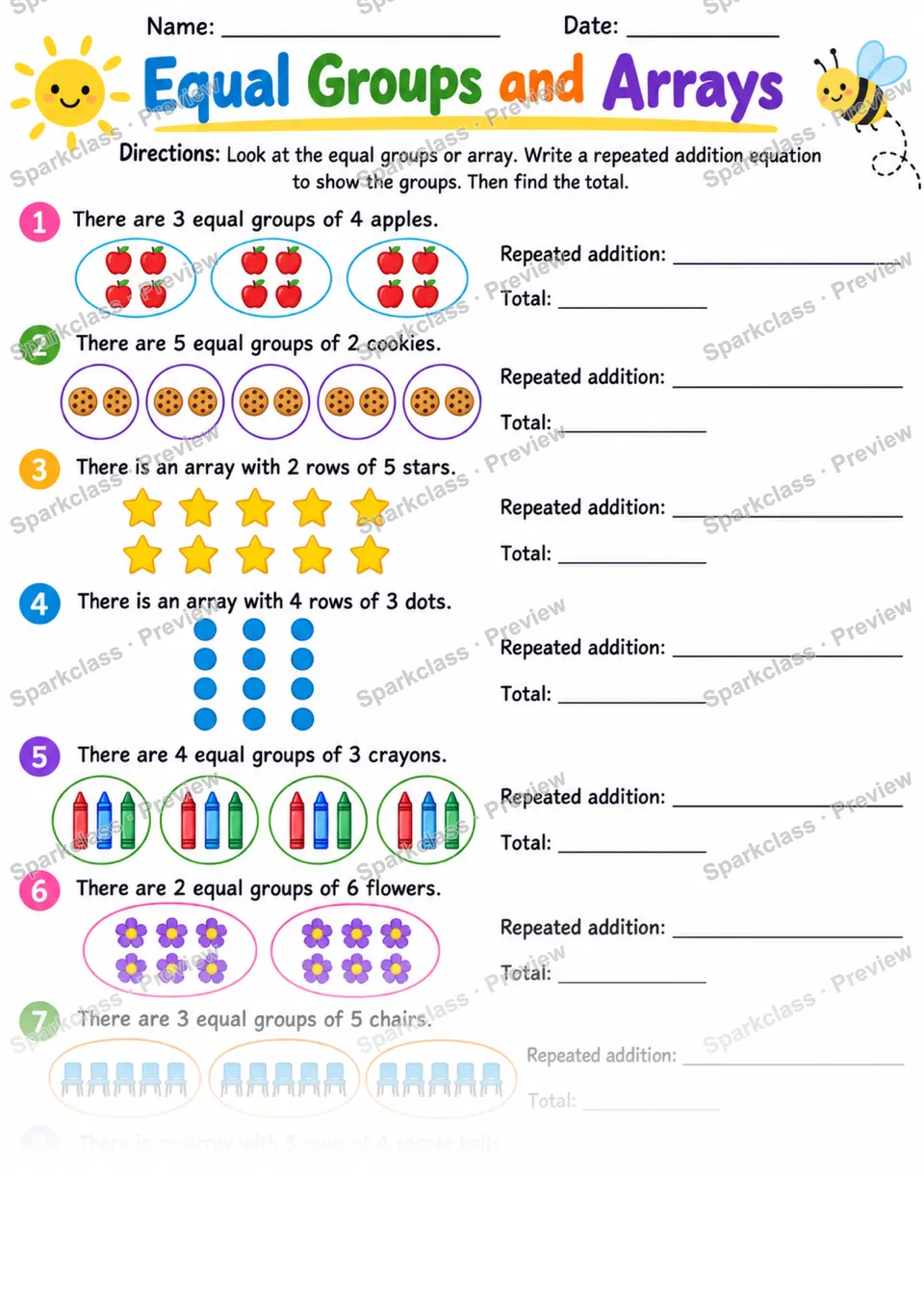2.OA.C.4 · Equal Groups — page 1