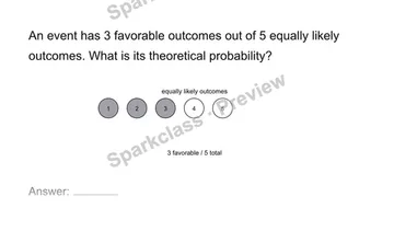 Find theoretical probability — Grade 7 problem preview