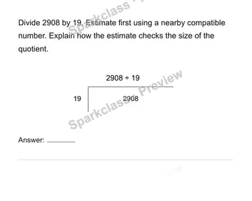Use the multi-digit division algorithm — Grade 6 problem preview