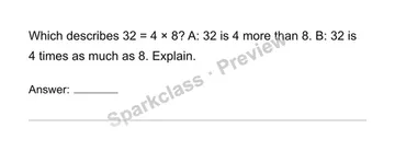 Match a statement — Grade 4 problem preview