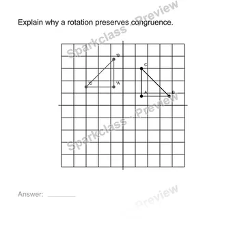 Justify congruence by transformations — Grade 8 problem preview