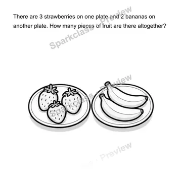 Join two plates — Grade 1 problem preview