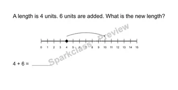 Use a length number line — Grade 2 problem preview