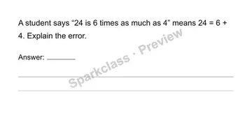 Check a comparison — Grade 4 problem preview