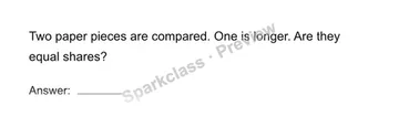 Check equal parts — Grade 1 problem preview