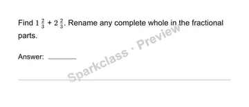 Add mixed numbers — Grade 4 problem preview