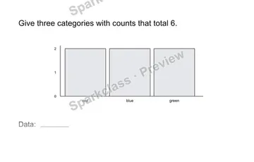 Create a data set — Grade 1 problem preview