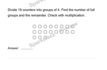 Divide with a remainder — Grade 4 problem preview
