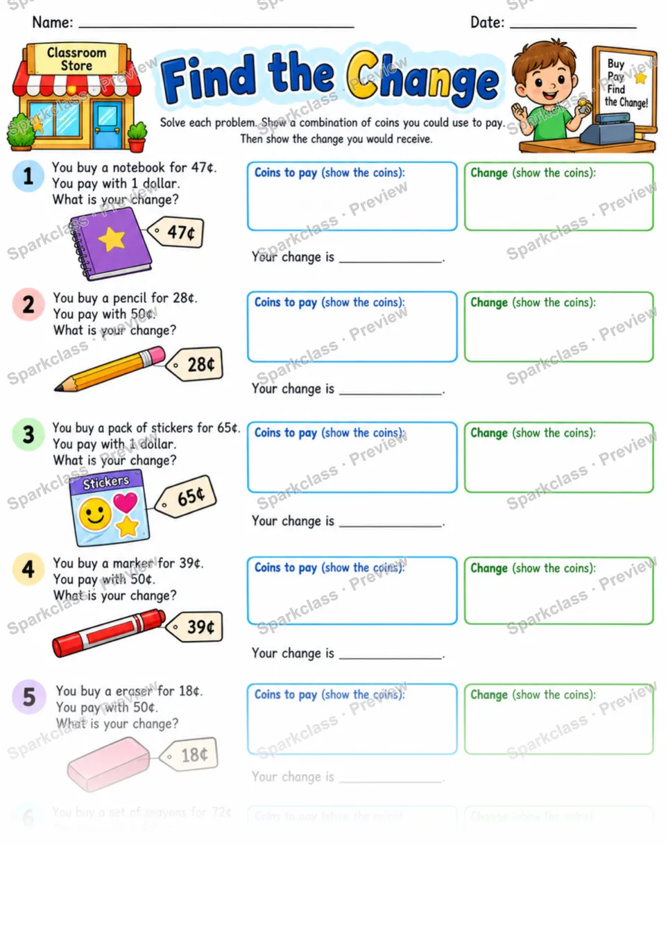 2.NBT.B.5 · Add Subtract Reinforcement — page 1