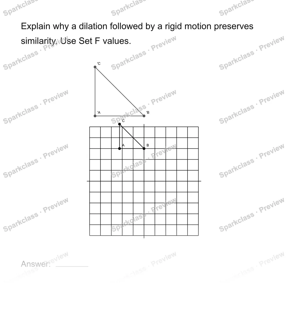Explain why a transformation preserves similarity — page 1